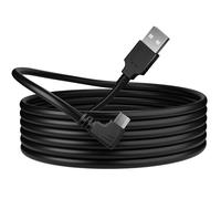 pluX Mini USB Left Angle Charging Cable - Type A Male to B Male 90 Degree Wire Cord for Dash Cam, Driving Recorder (5M)