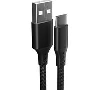 pluX Type C Charger Cable For Nokia XR21/XR20/X10/X20/X30/X6/G42/G21/G22/C32/G11/G11 Plus/G21/G10/G20/G50/G60/5.4/3.4 Super Fast High Speed [2M] 3A Nylon Braided USB TO USB C Charger Cable (Black)