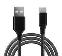 pluX USB C Charger Cable for Motorola Moto G6/G6 Play/G7/G7 Plus/G7 Play/G7 Power/G9 Plus/G9 Power Type C Fast Charging (2 Meter) High Speed Charging Lead Nylon Charger Cable (Black)