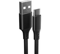 pluX USB C to USB A Cable 2M STRONG Braided USB C Data & Charger Cable Compatible for Amazon Fire HD 8 12th/10th Gen Fire HD 10/Plus/Kids Pro 2021/2019 11th/9th Gen, Fire 7 2022 12th Gen tablet