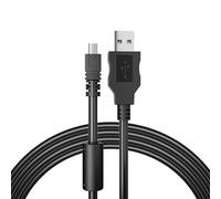pluX USB Camera Transfer Data Sync Charger Charging Cable Cord 1 Meter Compatible with Panasonic Lumix DMC-TZ60 and TZ61 Black