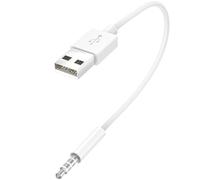 pluX USB to 3.5mm Jack Cable for iPod Shuffle (3rd-7th Gen) - Sync & Charge