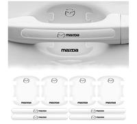 Pluysta 8pcs Car Door Handle Protection Film for Mazda 3 IV Sedan/Hatchback 2019+, Clear Exterior Door Handle Bowl Sticker, Waterproof Anti-Scratches Paint Guard Cover for Recessed Grips