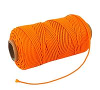Pluzluce Diving Reel Replacement Line, 150ft 2mm High Strength Nylon, Orange for Scuba Dive Reel - Deep Sea, Wreck and Cave Diving, Safety Dive Marker