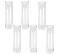 Pluzmecalm 6Pcs Travel Bottles White 1 oz RefillableToothpaste Tubes Min Empty Travel Lotion Bottles Makeup Container