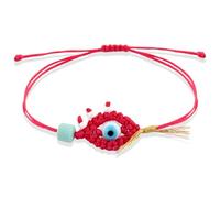 PLwelth Evil Eye Bracelet for Women Men Handmade Braided Rope Good Luck Bracelet Protection Bracelets Adjustable String Minimalist Bracelets Trendy Friendship Jewelry Birthday Christmas Gifts
