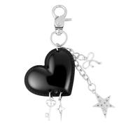 PLwelth Heart Keychain Bag Charm for Handbags Cute Bow Star Tassel Charms Keychain for Backpacks Tote Bags Car Keys Bogg Bag Decor Y2k Bag Charms Accessories for Women Men Birthday Christmas Gifts
