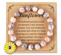 PLwelth - Inspirational bracelets for women men, retirement appreciation gifts for coworker teacher family friend Christmas gifts, Pequeño, No Gemstone