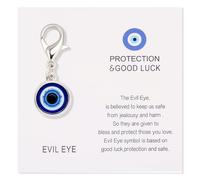PLwelth Pocket Hug Evil Eye Token Protection Good Luck Charm with Greeting Card Inspirational Emotional Support Gift for Friends Family Students Coworkers Long Distance Relationships Christmas Gift