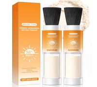 Plyentorab SPF 50 Powder Sunscreen, Scalp Sunscreen for Oil Control | Brush on Mineral Powder Sunscreen for Face & Scalp, Lightweight, Breathable, Natural Matte Finish, 8 g (Pack of 2)