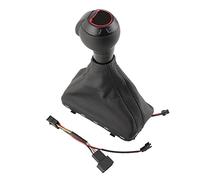 Plyft for A3 8V A6 C7 S3 Q3 2 RS3 4 5 S6 RS6 A7 Automatic Led Metal Carbon Fibre Gear Shift Knob Lever Head Gearbox Handle(LHD for Audi Logo)