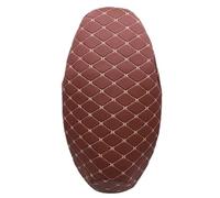 PLYHNDRC Universal 3D Motorcycle Accessories Checkered Quilting Leather Seat Cushion Cover Slip Pad Cover Motorbike Seat Covers(Khaki)