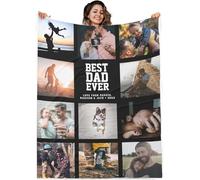 PLYIHE Fathers Day Dad blanket, from daughter son,Dad presents for birthday,Blanket Gift Ideas for Daddy on His Fathers Day Birthday Christmas Valentines