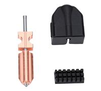 Plyisty 0.4mm 3D Printer Hotend Nozzle Replacement, Upgraded Copper Cooling Block All Metal Modular Extruder Kit with Silicone Sock and Nozzle Brush for FDM Printer
