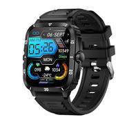 Plyisty 1.96 Inch Full Touchscreen Smart Watch with Fitness Tracker, BT Call Reminder, Sleep Monitor, Sport Data, 30m, Heart Rate Monitor