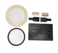Plyisty 10 Inch Tape Splicing Set Stable Open Reel Splicing Kit for Repairing, ABS Guide Rail Tape Kit for 1in, 1/2in, 1/4in, Suitable for Hobbyists and Professionals (Black)