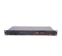 Plyisty 10 Outlet Power Sequencer Conditioner, Digital Display with Voltage Stabilization for Sound Equipment, Public Address Systems and Musical Instruments (UK Plug)