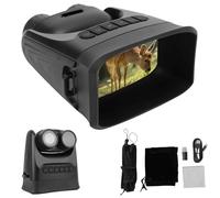 Plyisty 10000mAh Binoculars for Adults, 4.0 Inch Large Screen, 15X Digital Zoom, 48MP Photo, 4K HD Video, 180° Flip Lens, Day and Night Use, Compass, for Camping, Bird Watching (With 32GB Card)