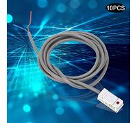Plyisty 10Pcs Air Cylinder Magnetic Sensor Switch, CS1-U DC/AC 5-240V 5A Sutiable for CM/MAL/MA Type Pneumatic Cylinder,15mm Detect Distance W/Red LED Indicator