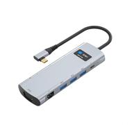 Plyisty 12 in 1 Type C Adapter, USB C Hub with 4K, VGA, HD, 3.5mm, RJ45, / TF, USB3.0x3