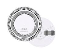 Plyisty 12" Turntable Strobe Disc, Dual Sided Record Player Speed Detection Calibration Mat for Testing 33-1/3 45 78 RPM (White)