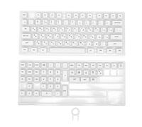 Plyisty 120 Keys PBT Keycaps, Russian, MX Switch, White | Opaque Design, XDA Profile, Custom Keycaps Set for 61/64/68/84/87/100/104/108 Wired Mechanical Keyboard