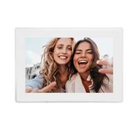 Plyisty 1280x800 LED Touch Screen Digital Photo Frame, 10.1in WiFi APP Remote Electronic Album with Gravity Sensor, Multiple Formats Support (UK Plug)