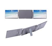 Plyisty 16 Inch Laptop Screen Extender, 2.5K HD IPS Foldable Laptop Monitor Extender with Stand, Rotatable Portable Triple Monitor for 12 to 18.5 Inch Laptops