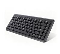 Plyisty 2.4G Wireless Keyboard, 84 Keys 75% Compact Keyboard, Silent Scissor Switch, Automatic Sleep, Power Saving, for 11, 10, 8, 7, Vista, XP, Chrome OS, Linux, OS X (Black)