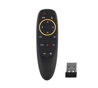 Plyisty 2.4GHz Wireless Air Mouse with 6 Axis Gyroscope, Voice Input Remote Controller, Motion Sensing Game Remote, Infrared Learning, for PC Box