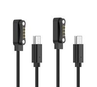 Plyisty 2 Pack USB C Charger Cables for Note AI Recorder, 3.28 FT Magnetic Charging Cord Replacement, Protects Recorder From Overcurrent Damage