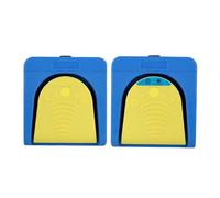 Plyisty 2 Pedal Foot Switch, Wireless BT and Wired Dual Mode Programmable Keyboard Cursor Device, with Textured Design, for Clinical Gaming Industrial Programming