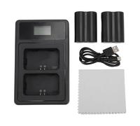 Plyisty 2000mAh Camera Battery With Dual Slot Charger for X T5 X T4 Cameras, Replacement Battery With 2 Pack Batteries, Intelligent LED Display