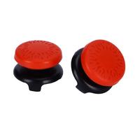 Plyisty 2Pcs Silicone Thumb Stick, Silicone Thumb Grip Cap Joystick Thumbstick for Game Joystick, Grip Stick Controller Gamepad Key Cap for (Red)