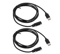Plyisty 2Pcs Voice Recorder Charger Cable for Note AI Recorder Replacement USB-C Magnetic Charging Cable Even with The Case 1m Black
