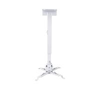 Plyisty 3 in 1 Projector Wall Ceiling Mount Bracket, 16.9-25.6in Adjustable | 5kg, Steel Build, Flush Ceiling Drop Mount And Wall Installation, Adjustable 43-65cm, For Most Projectors