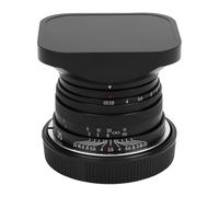 Plyisty 35mm F2.5 Full Frame Lens, Large Aperture Manual Focus Camera Lens with Lens Hood Front Rear Lens Caps, for A7 Series, Mirrorless Cameras