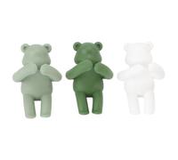 Plyisty 3PCS Cute Plant Support for the Growth of the Animated Plant in Three Different Green Colors for Gardening Inside