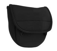 Plyisty 3PCS Fishing Reel Protective Sleeve Spinning Reel Storage Box/Cover Impact Resistant Rubber Black for Fishing Enthusiasts