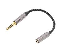 Plyisty 4.4mm Balanced Male to 3.5mm 1/8 Inch Stereo Female Adapter Cable, Gold Plated, for NW-ZX300A, NW-WM1A, NW-WM1Z, PHA-2A, TA-ZH1ES