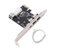 Plyisty 4-Port 1394A PCIe FireWire Card, 400Mbps VIA VT6315 PCI Express IEEE1394 Controller, with 1394 Cable, for DV Camera 7/8/10/XP/Server/Vista