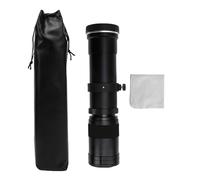 Plyisty 420-800mm Manual Focus Telephoto Lens for RF Mount Camera, F8.3 Aperture All Metal Construction Telephoto Zoom Lens, Long Range Photography, 62mm Filter Size (Black)