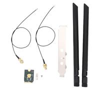 Plyisty 4200Mbps Tri Band WiFi 6E Card with 5.2, NGFF M.2 Interface, WPA3 Security Supports 10, 11, OFDMA, MU MIMO