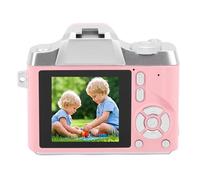 Plyisty 48MP HD Autofocus Retro Keychain Camera, 18x Zoom, Beauty Sticker, Travel Camera, 1.54 Inch Screen, High Capacity Battery, Auto Focus (Roseate)