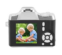 Plyisty 48MP HD Autofocus Retro Keychain Camera, 18x Zoom, Beauty Sticker, Travel Camera, 1.54 Inch Screen, High Capacity Battery, Auto Focus (Black)