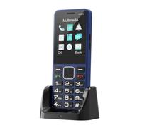 Plyisty 4G Cell Phone for Seniors Unlocked with Charging Dock, Dual SIM Large Button Mobile Phone with SOS Emergency Call, 2.4 Inch Screen, 1700mAh Battery (Blue)