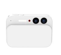 Plyisty 4K Digital Camera, 64MP HD Sliding Cover Autofocus CCD 2.8in Touch Screen vlog camera with speaker and 3.5mm jack for Teens & Adult Beginners (White)