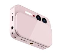 Plyisty 4K Digital Camera, 64MP HD Sliding Cover Autofocus CCD 2.8in Touch Screen vlog camera with speaker and 3.5mm jack for Teens & Adult Beginners (Pink)