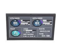 Plyisty 5 Inch Computer Temp Monitor, Dynamic Theme Supported, ARGB PC Case Sensor Panel, USB Mini Secondary Screen, for Aida64 CPU RAM HDD Data Monitor