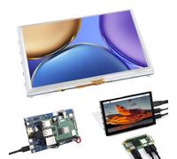 Plyisty 5 Inch Resistive Touch Screen, 1024x600 LCD Display, HDMI Interface, Support for Ubuntu, for Kali, for Retropie, HDMI Monitor for Wins 11 10 8.1 8 7